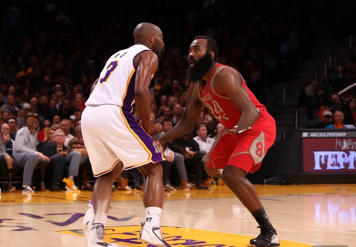 2016年NBA湖人VS火箭巅峰对决回顾：科比与哈登传奇之战(图3)