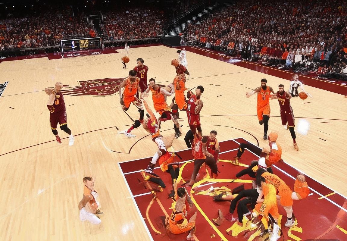 2018NBA火箭VS骑士巅峰对决：詹姆斯与哈登火花碰撞解析(图1)